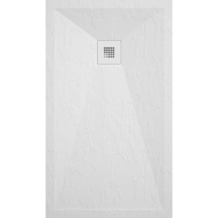 Onyx White Slate 1200mm x 800mm Stone Resin Shower Tray | Sanctuary
